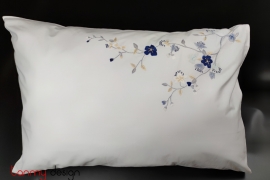 Pillowcase set - apricot blossom embroidery